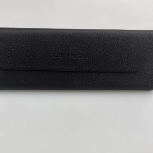 Via Spiga Eyeglasses Sunglasses Folding Case Only Hardcase Black Slim Triangle - Picture 1 of 10
